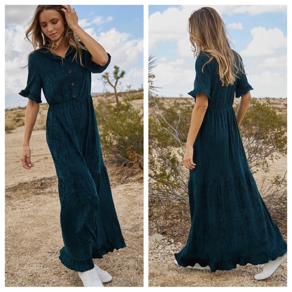 Beautiful Ruffle Detailed Tiered Maxi Dress - Picture 2 of 6